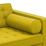 Sofa Chelsea (2-Sitzer) Webstoff Webstoff Milan: Gelb - Kufen