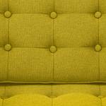 Sofa Chelsea (2-Sitzer) Webstoff Webstoff Milan: Gelb - Kufen