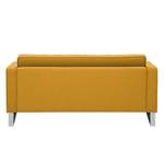 Sofa Chelsea (2-Sitzer) Webstoff Stoff Selva: Senfgelb - Kufen