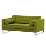 Sofa Chelsea (2-Sitzer) Webstoff Stoff Ramira: Limette - Kufen