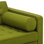 Sofa Chelsea (2-Sitzer) Webstoff Stoff Ramira: Limette - Kufen