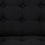 Sofa Chelsea (2-Sitzer) Webstoff Stoff Selva: Anthrazit - Zylinder