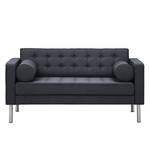 Sofa Chelsea (2-Sitzer) Webstoff Webstoff Milan: Anthrazit - Zylinder