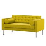 Sofa Chelsea (2-Sitzer) Webstoff Webstoff Milan: Gelb - Zylinder