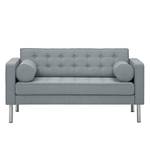 Sofa Chelsea (2-Sitzer) Webstoff Stoff Selva: Grau - Zylinder