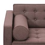 Sofa Chelsea (2-Sitzer) Webstoff Webstoff Milan: Grau-Braun - Zylinder