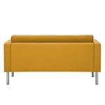 Sofa Chelsea (2-Sitzer) Webstoff Stoff Selva: Senfgelb - Zylinder