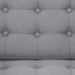 Sofa Chelsea (2-Sitzer) Webstoff Stoff Ramira: Silber - Zylinder