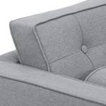 Sofa Chelsea (2-Sitzer) Webstoff Stoff Ramira: Silber - Zylinder