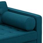 Sofa Chelsea (2-Sitzer) Webstoff Stoff Ramira: Türkis - Kufen