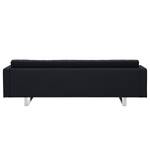 Sofa Chelsea (3-Sitzer) Webstoff Stoff Ramira: Anthrazit - Kufen