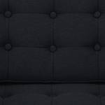 Sofa Chelsea (3-Sitzer) Webstoff Stoff Ramira: Anthrazit - Zylinder