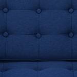 Sofa Chelsea (3-Sitzer) Webstoff Stoff Ramira: Blau - Kufen