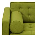 Sofa Chelsea (3-Sitzer) Webstoff Stoff Ramira: Limette - Kufen