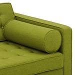Sofa Chelsea (3-Sitzer) Webstoff Stoff Ramira: Limette - Zylinder