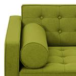 Sofa Chelsea (3-Sitzer) Webstoff Stoff Ramira: Limette - Zylinder