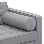 Sofa Chelsea (3-Sitzer) Webstoff Stoff Ramira: Silber - Zylinder