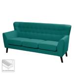 Sofa Chirk (3-Sitzer) Webstoff Petrol