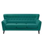 Sofa Chirk (3-Sitzer) Webstoff Petrol