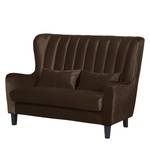 Sofa Cocoa (2-Sitzer) Samt Samtstoff - Bisonbraun