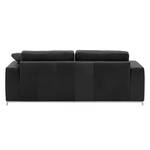 Canapé Concept102-M (3 places) Cuir véritable - Noir - Sans coussin