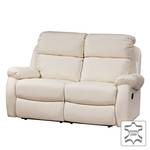 Sofa Conor (2-Sitzer mit Relaxfunktion) Echtleder/Kunstleder Beige