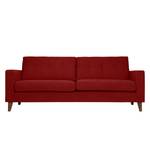 Sofa Cooper (3-Sitzer) Webstoff Stoff Akenia: Rot