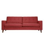 Canapé Cooper (3 places) Tissu Tissu Kiara : Rouge