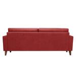 Canapé Cooper (3 places) Tissu Tissu Kiara : Rouge