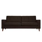 Sofa Cooper (3-Sitzer) Webstoff Stoff Kiara: Schwarz-Braun