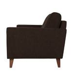 Sofa Cooper (3-Sitzer) Webstoff Stoff Kiara: Schwarz-Braun