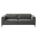 Sofa Crawford II (3-Sitzer) Echtleder Neka: Grau