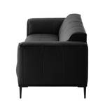 Sofa Crawford II (3-Sitzer) Echtleder Neka: Schwarz