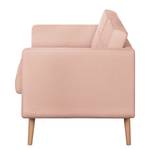 Sofa Croom I (3-Sitzer) Webstoff - Webstoff Polia: Pastellapricot