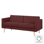 Sofa Croom II (3-Sitzer) Webstoff Weinrot