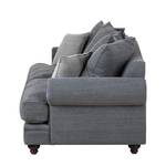 Sofa Davido (3-Sitzer) Baumwollstoff Anthrazit