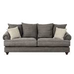 Sofa Davido (3-Sitzer) Baumwollstoff Braun