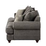 Sofa Davido (3-Sitzer) Baumwollstoff Braun