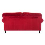 Sofa Dijon (3-Sitzer) Samt Samtstoff - Rot