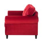 Sofa Dijon (3-Sitzer) Samt Samtstoff - Rot