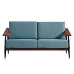 Sofa Dowel (2-Sitzer) Flachgewebe Stoff Asa: Blau