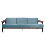 Sofa Dowel (3-Sitzer) Flachgewebe Stoff Asa: Blau