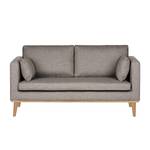 Sofa Dauphine 2-Sitzer - Webstoff Fischgrätmuster - Grau