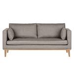 Sofa Dauphine 3-Sitzer - Webstoff Fischgrätmuster - Grau