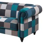 Sofa Goa (3-Sitzer) Webstoff - Grau / Blau