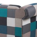 Sofa Goa (3-Sitzer) Webstoff - Grau / Blau