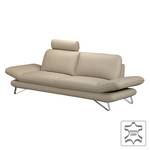 Sofa Enzo (3-Sitzer) Echtleder Beige Kopfstütze verstellbar