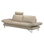 Sofa Enzo (3-Sitzer) Echtleder Beige Kopfstütze verstellbar