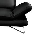 Sofa Enzo Echtleder Schwarz (3-Sitzer)