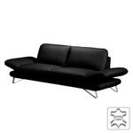 (3-Sitzer) Schwarz Echtleder Sofa Enzo